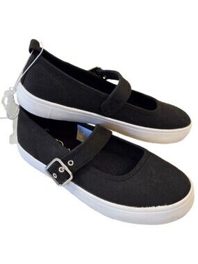 NWT Art Class Black Canvas Mary Jane Sneakers Size 3